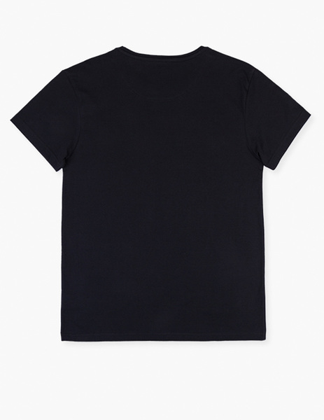 Gallery camiseta negro estampado manga corta losan para hombre  2 