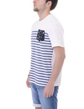 Camiseta blanco marinero manga corta Losan para hombre