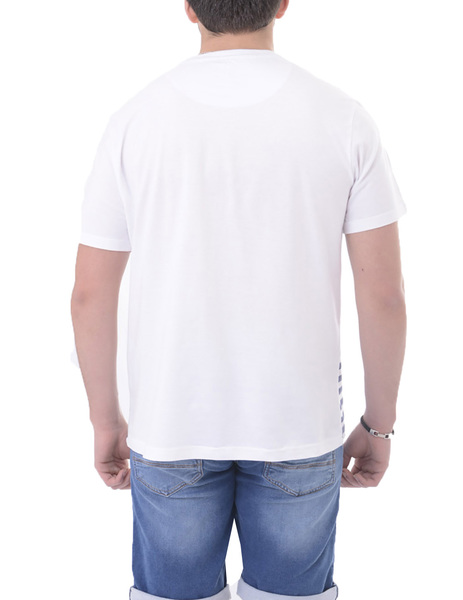 Gallery camiseta blanco marinero manga corta losan para hombre  3 